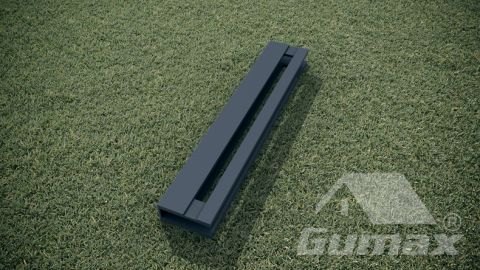 Handgreep schuifdeur square Large mat Antraciet - Veranda XL