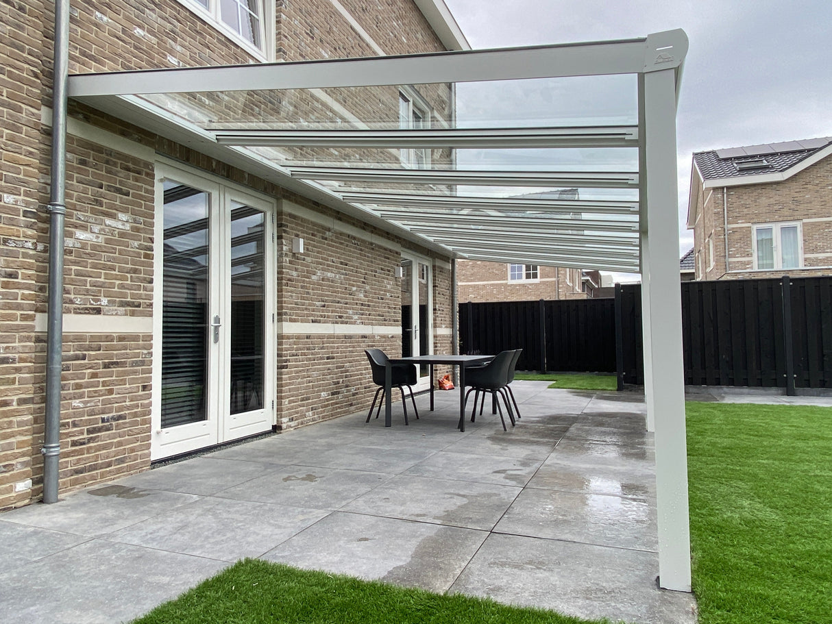 Terrasoverkapping 8,06 x 3m - Daktype: Polycarbonaat - Veranda XL