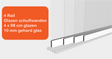Glazen schuifwanden 4 Rail - Inbouwhoogte: 235cm - Wit (RAL 9010) - Veranda XL