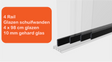 Glazen schuifwanden 4 Rail - Inbouwhoogte: 235cm - Zwart (RAL 9005) - Veranda XL