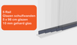 Glazen schuifwanden 5 Rail - Inbouwhoogte: 210cm - Antraciet (RAL 7014) - Veranda XL