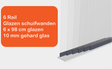 Glazen schuifwanden 6 Rail - Inbouwhoogte: 235cm - Antraciet (RAL 7014) - Veranda XL