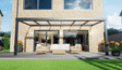 Terrasoverkapping 6,03 x 4m - Antraciet - Helder Glas - Veranda XL